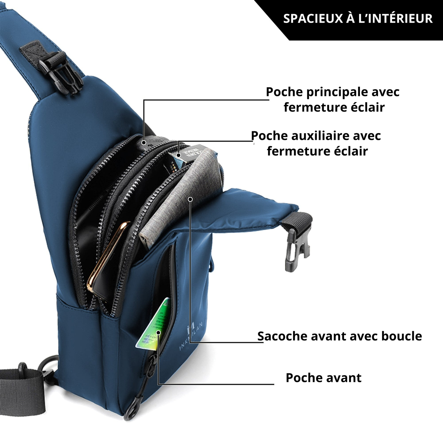 Sac bandoulière de voyage