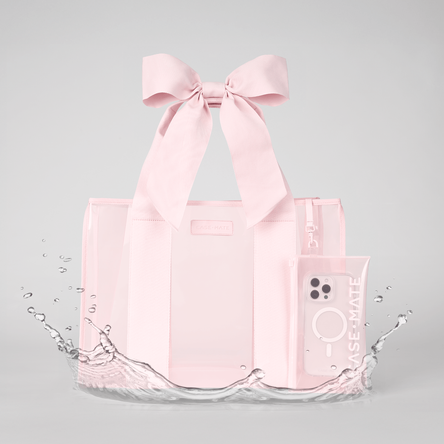 Sac de plage à nœud et pochette pour téléphone