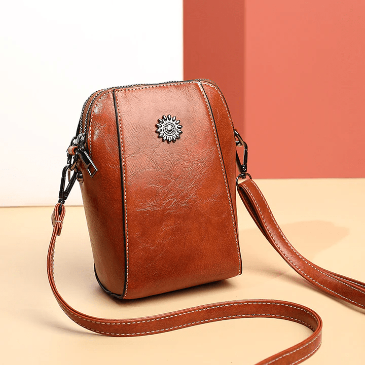 Sac Bandoulière Rétro en Cuir