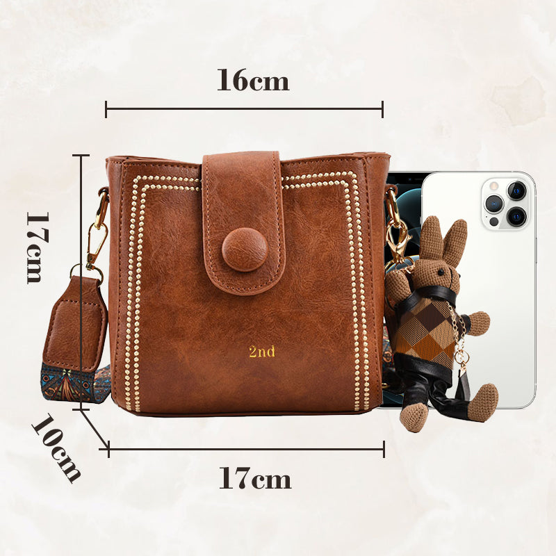 Sac vintage avec bandoulière large et réglable