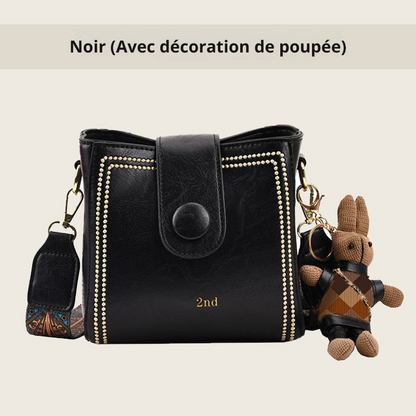 Sac vintage avec bandoulière large et réglable