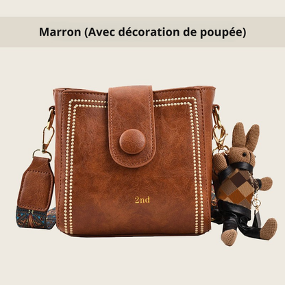 Sac vintage avec bandoulière large et réglable