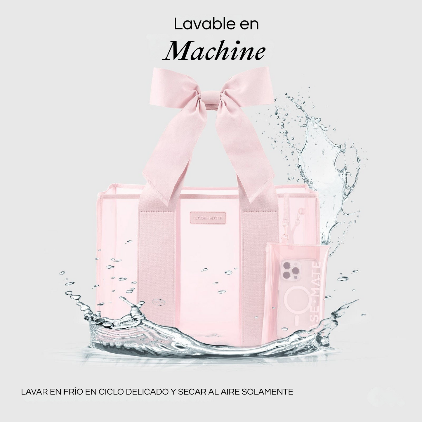 Sac de plage à nœud et pochette pour téléphone