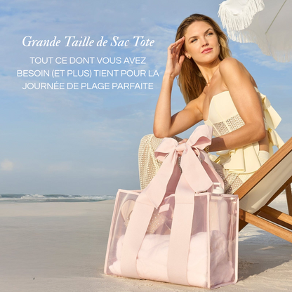 Sac de plage à nœud et pochette pour téléphone