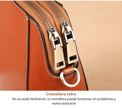 Sac Bandoulière Rétro en Cuir