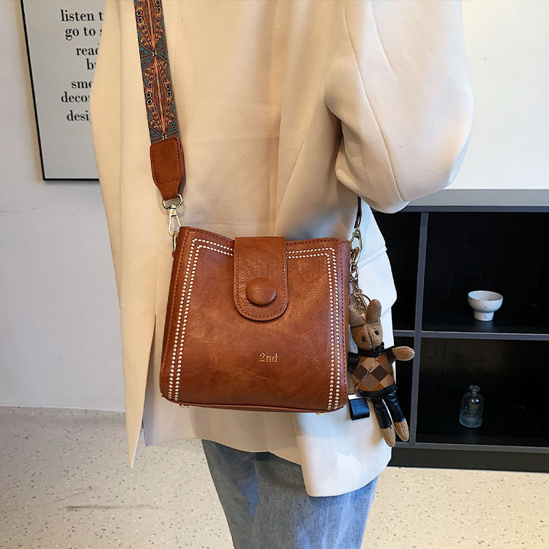 Sac vintage avec bandoulière large et réglable