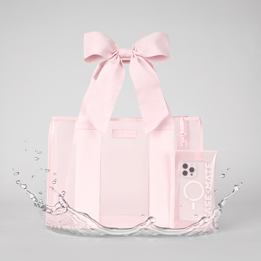 Sac de plage à nœud et pochette pour téléphone