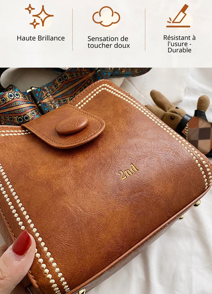 Sac vintage avec bandoulière large et réglable