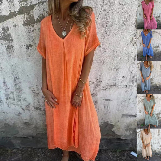 Robe Nara – Tissu Léger & Naturel