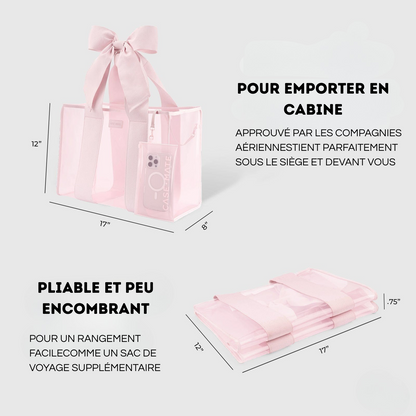 Sac de plage à nœud et pochette pour téléphone