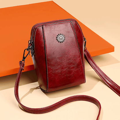Sac Bandoulière Rétro en Cuir