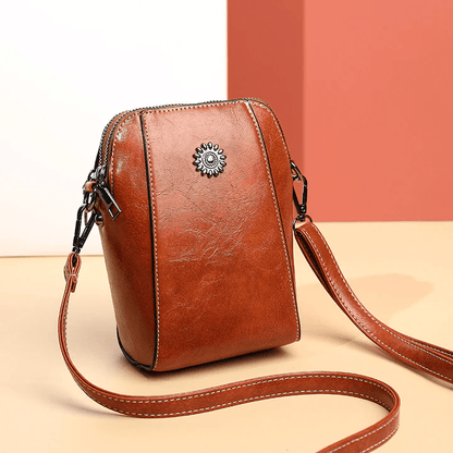 Sac Bandoulière Rétro en Cuir