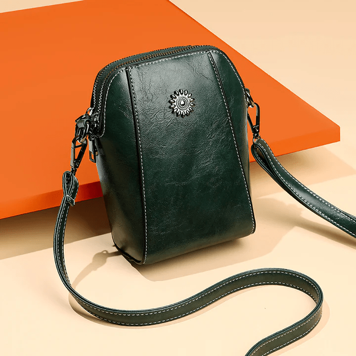 Sac Bandoulière Rétro en Cuir