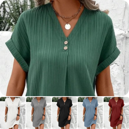 Robe Toscana – Lin Léger et Boutons Artisanaux