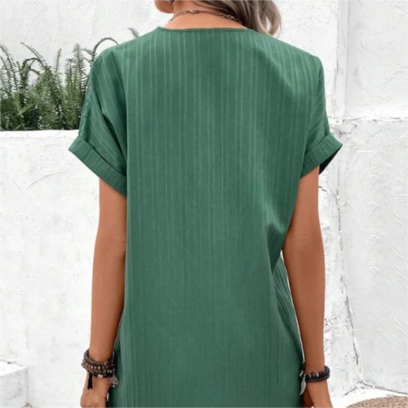 Robe Toscana – Lin Léger et Boutons Artisanaux